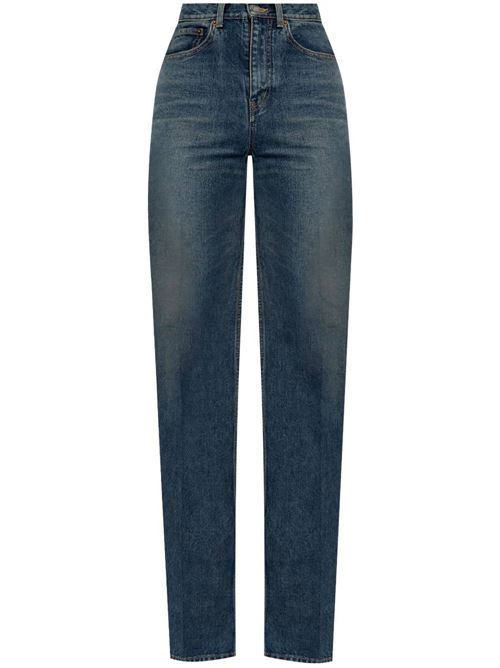 indigo blue cotton denim Saint Laurent | 788095Y13KC4225